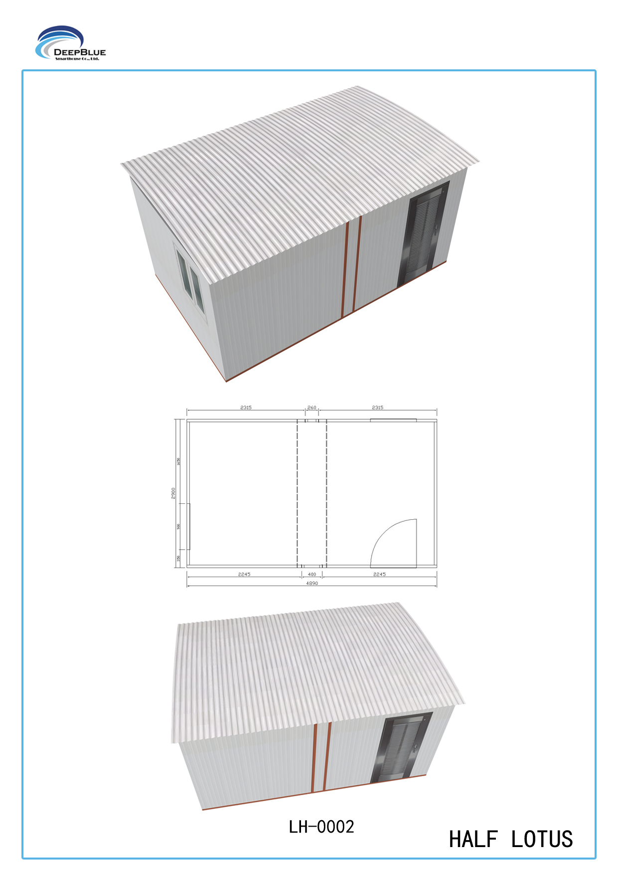 Faltbare modulare vorfabrizierte Wohnung/weiße tragbare Notwohnung